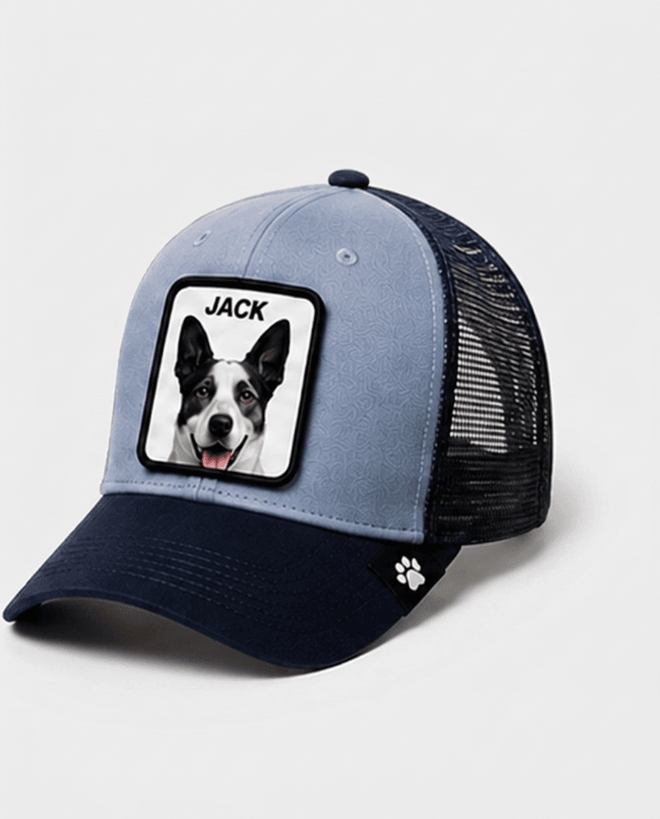Gorra Azul con el patch de Jack