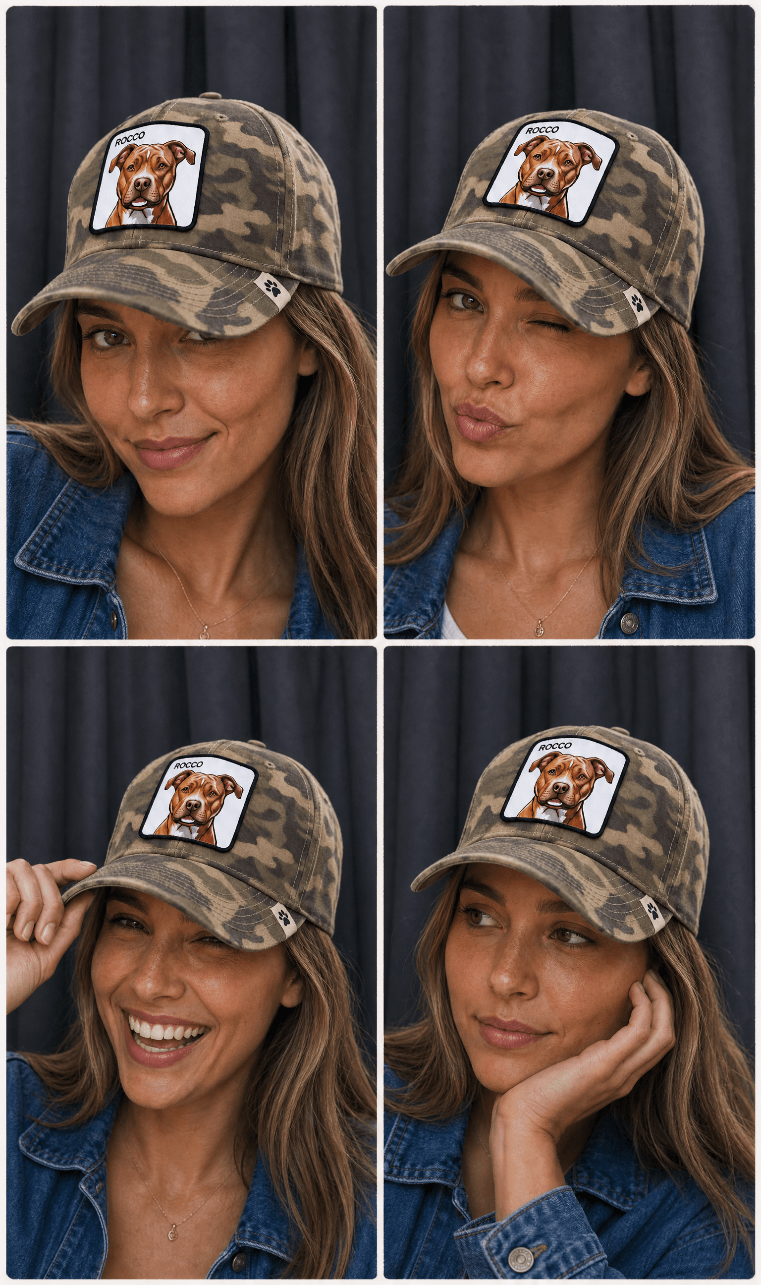 Modelo con gorra Quiéreme 2